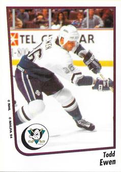 1994-95 Panini Hockey Stickers #123 Todd Ewen Front