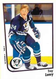1994-95 Panini Hockey Stickers #124 Troy Loney Front