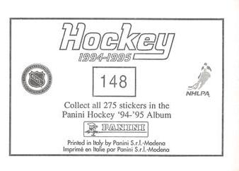 1994-95 Panini Stickers #148 Vancouver Canucks Logo Back