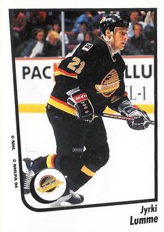 1994-95 Panini Hockey Stickers #151 Jyrki Lumme Front