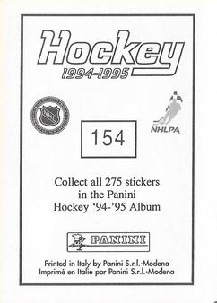 1994-95 Panini Hockey Stickers #154 Robert Reichel Back
