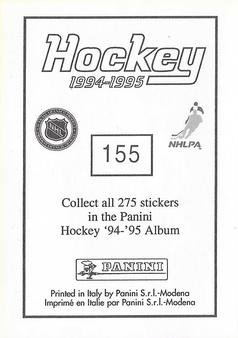 1994-95 Panini Hockey Stickers #155 Joel Otto Back