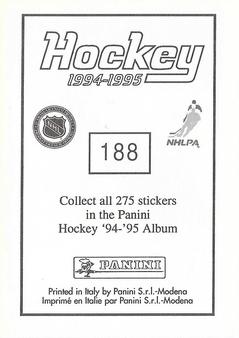 1994-95 Panini Hockey Stickers #188 Roman Hamrlik Back