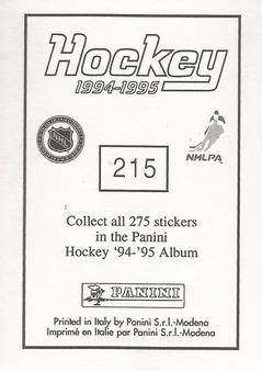 1994-95 Panini Hockey Stickers #215 Paul Coffey Back