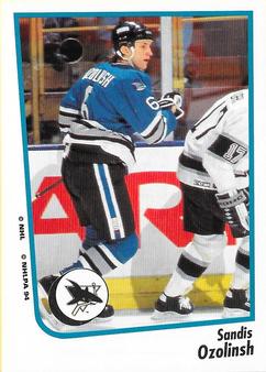 1994-95 Panini Hockey Stickers #223 Sandis Ozolinsh Front