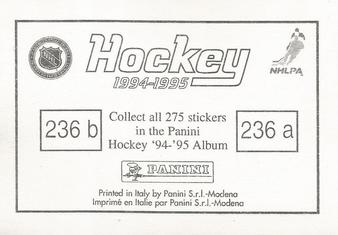1994-95 Panini Hockey Stickers #236 Sergei Fedorov / Dave Andreychuk Back