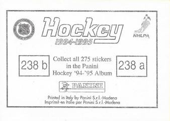 1994-95 Panini Hockey Stickers #238 Adam Graves / Cam Neely Back