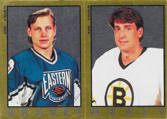 1994-95 Panini Hockey Stickers #238 Adam Graves / Cam Neely Front