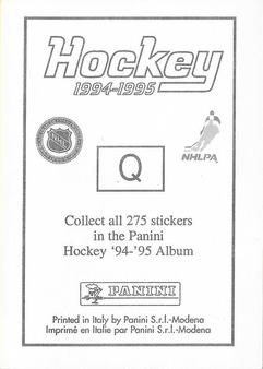 1994-95 Panini Stickers #Q Nathan LaFayette Back