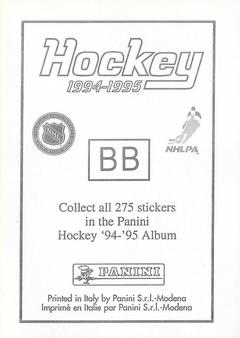 1994-95 Panini Hockey Stickers #BB Sergei Fedorov Back