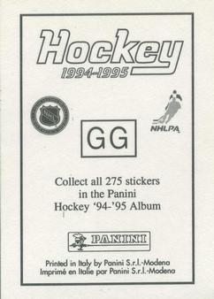 1994-95 Panini Hockey Stickers #GG Pavel Bure Back