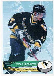 1995-96 Panini Stickers #62 Tomas Sandstrom Front