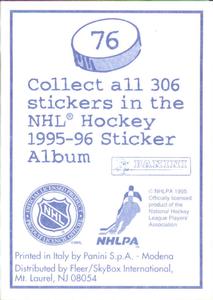 1995-96 Panini Stickers #76 Florida Panthers Logo Back
