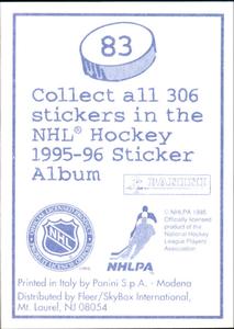 1995-96 Panini Stickers #83 John MacLean Back