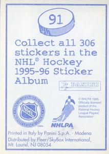 1995-96 Panini Stickers #91 Kirk Muller Back