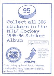1995-96 Panini Stickers #95 Steve Thomas Back