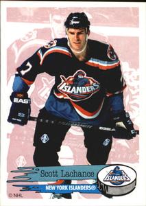 1995-96 Panini Stickers #97 Scott Lachance Front