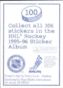 1995-96 Panini Stickers #100 Dennis Vaske Back
