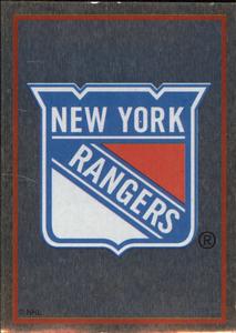 1995-96 Panini Stickers #109 New York Rangers Logo Front