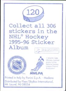 1995-96 Panini Stickers #120 Philadelphia Flyers Logo Back