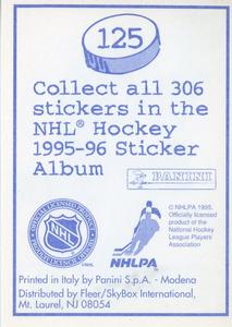 1995-96 Panini Stickers #125 John Tucker Back