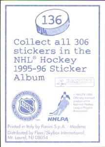 1995-96 Panini Stickers #136 Michal Pivonka Back