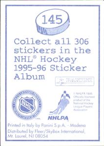 1995-96 Panini Stickers #145 Jim Carey Back