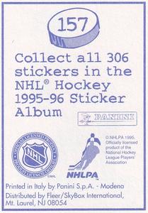 1995-96 Panini Stickers #157 Jeremy Roenick Back