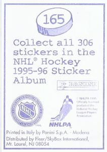 1995-96 Panini Stickers #165 Gary Suter Back