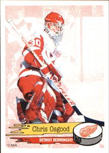1995-96 Panini Stickers #187 Chris Osgood Front