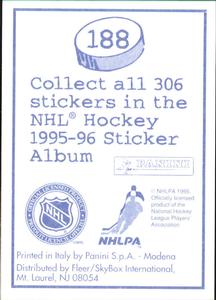 1995-96 Panini Stickers #188 Mike Vernon Back