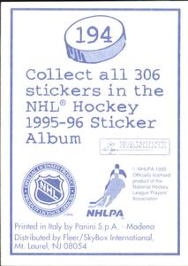 1995-96 Panini Stickers #194 Brett Hull Back