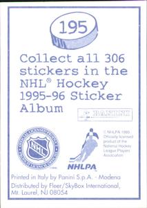 1995-96 Panini Stickers #195 Steve Duchesne Back