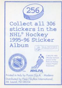 1995-96 Panini Stickers #256 Jason Bonsignore Back