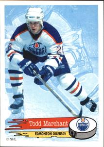 1995-96 Panini Stickers #257 Todd Marchant Front
