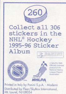 1995-96 Panini Stickers #260 Shayne Corson Back