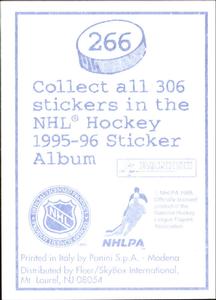 1995-96 Panini Stickers #266 Wayne Gretzky Back