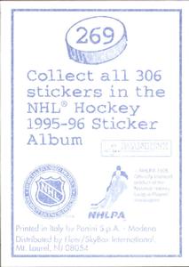 1995-96 Panini Stickers #269 John Druce Back