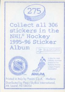 1995-96 Panini Stickers #275 Darryl Sydor Back
