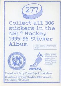 1995-96 Panini Stickers #277 Craig Janney Back