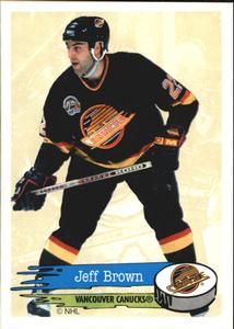 1995-96 Panini Stickers #297 Jeff Brown Front
