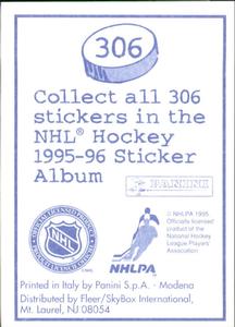 1995-96 Panini Stickers #306 Kenny Jonsson Back