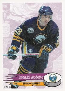 1995-96 Panini Stickers #19 Donald Audette Front