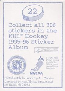 1995-96 Panini Stickers #22 Richard Smehlik Back