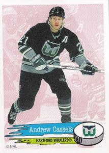 1995-96 Panini Stickers #25 Andrew Cassels Front