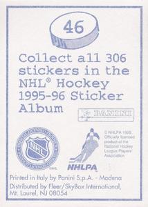 1995-96 Panini Stickers #46 Patrick Roy Back
