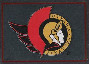 1995-96 Panini Stickers #54 Ottawa Senators Logo Front