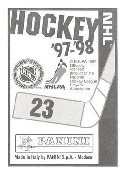 1997-98 Panini Stickers #23 Derek King Back