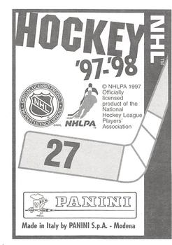 1997-98 Panini Stickers #27 Keith Primeau Back
