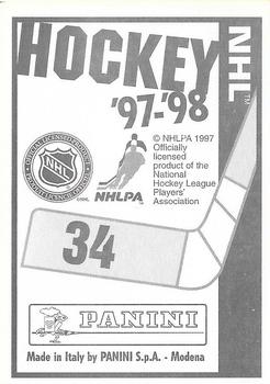 1997-98 Panini Stickers #34 Vladimir Malakhov Back